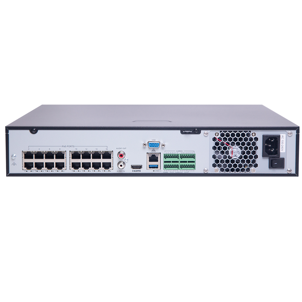 UNV NVR304-16S-P16 16-Channel 4K PoE NVR 4-SATA ONVIF Smart Playback