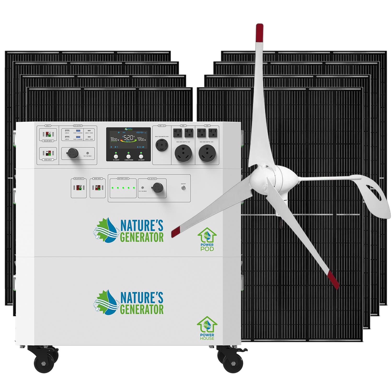 Powerhouse V2 Solar and Wind Generator